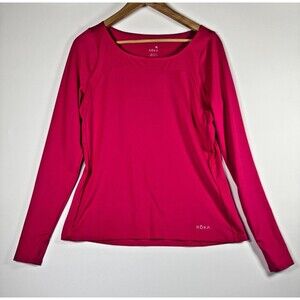 Roka Top‎ Womens XL Pink Athletic Long Sleeve Mesh Performance Running Training